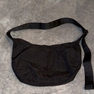 BAGGU Black Nylon Crossbody Shoulder Bag